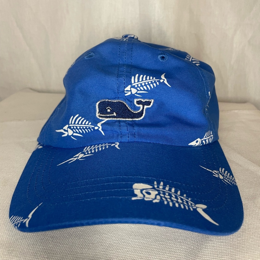 Vineyard Vines Blue Adjustable Hat - Slightly Worn Recently Washed
